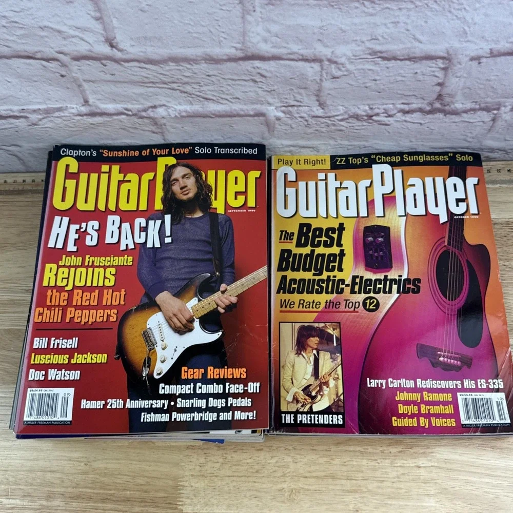1999 Guitar Player Magazine LOT OF 12 COMPLETE SET Tom Petty Hendrix Santana - Picture 4 of 8